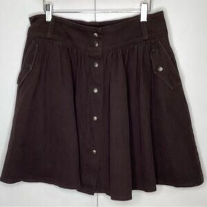 Body bag by Jude brown corduroy Snap Up Circle skirt. Lg